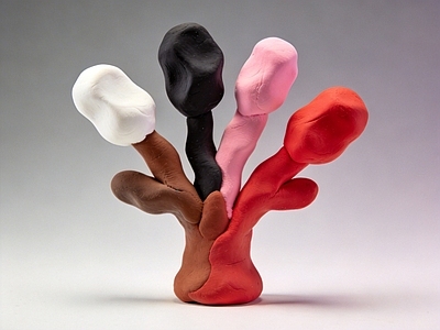 软陶艺术雕塑摆件 软陶 雕塑 美陈 AI渲染 摆件