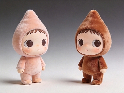 治愈系玩偶风格雕塑摆件 卡通 小孩 雕塑 美陈 摆件