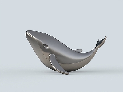 极简主义雕塑摆件 海豚雕塑 不锈钢海豚 海豚摆件 极简海豚