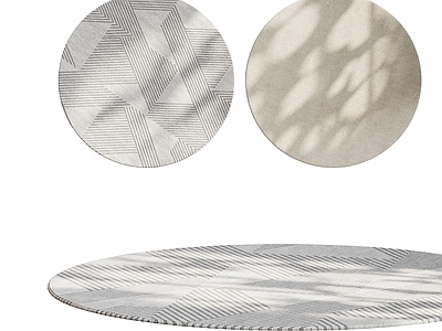 现代简约圆形地毯 现代床尾凳沙发凳