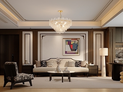 新古典别墅客厅