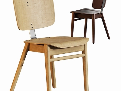 原木风餐椅 现代原木餐椅