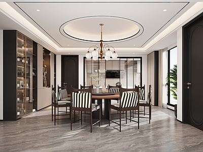 现代轻奢家居餐厅