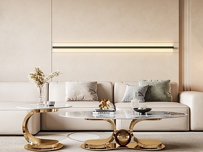 奶油风家居客厅