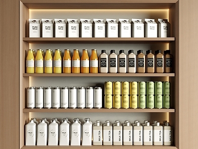 原木风酒水食物 货架摆件 酒水饮料 厨房用品 展台货架 食物饮料