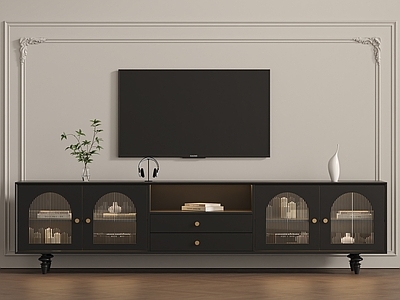 中古风电视柜 法式复古电视柜