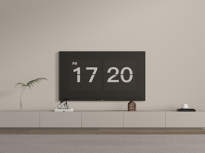 极简家居客厅 现代轻奢电视柜