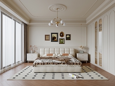奶油风家居卧室