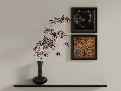 新中式花艺 法式复古墙饰挂件