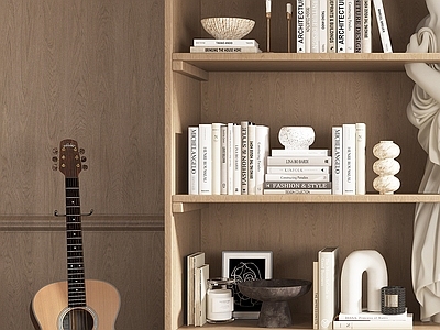 中古风书柜 现代书柜 书架 边柜 装饰柜 饰品摆件