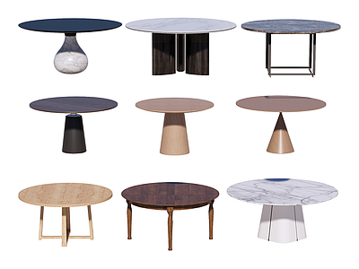 现代简约餐桌 圆桌