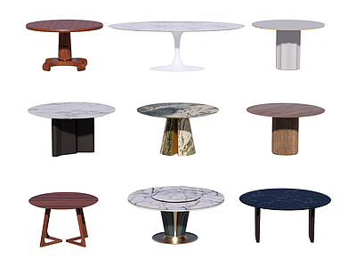 现代简约餐桌 圆桌