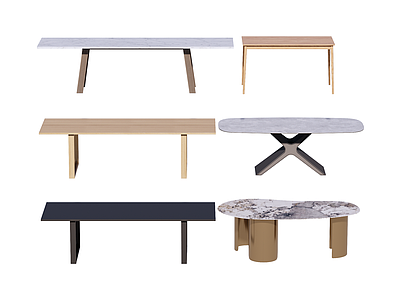 现代极简餐桌 茶桌