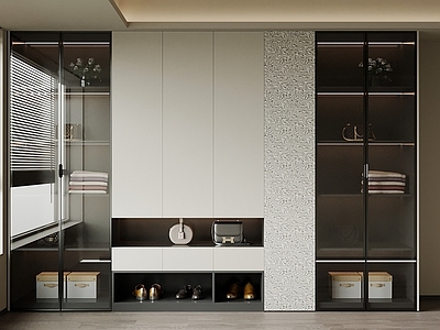 现代简约衣帽间 衣柜