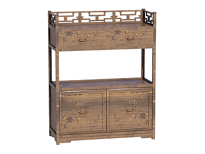 新中式餐边柜 装饰柜 储物柜