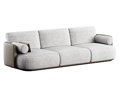 意式极简三人沙发 现代简约双人沙发