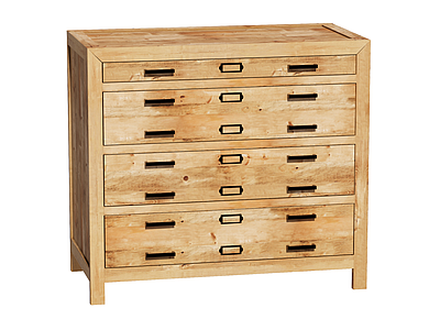 原木风斗柜 装饰柜 储物柜