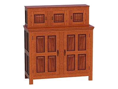 新中式餐边柜 装饰柜 储物柜