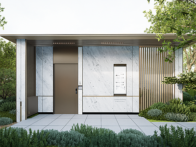 新中式售楼处建筑 售楼部样板间