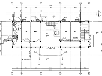 现代中式办公楼建筑 办公楼暖通图 办公楼给排水图 施工图