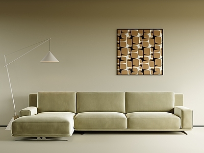 现代简约多人沙发