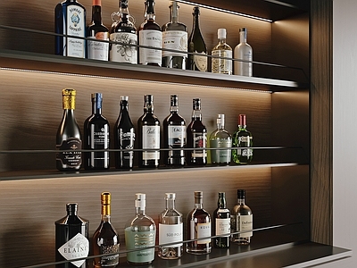 现代极简酒水食物