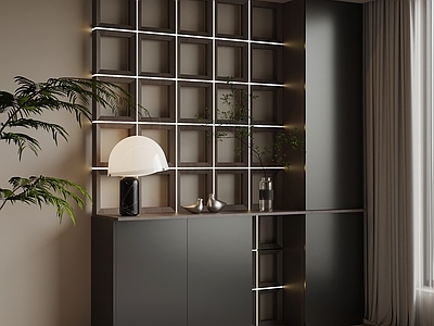 现代极简玄关 玄关柜 装饰柜