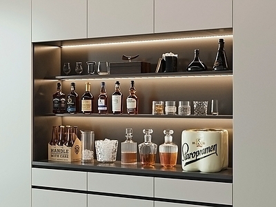 现代简约酒水食物