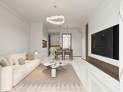 奶油风家居客厅