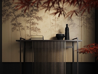 新中式条案 端景台 玄关柜