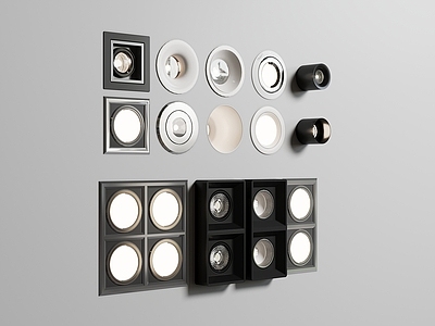 现代极简筒灯射灯