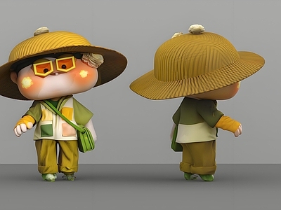 卡通风格虚拟人物