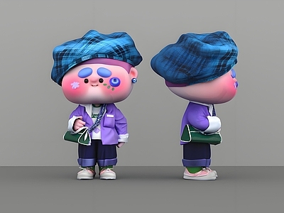 潮玩卡通虚拟人物
