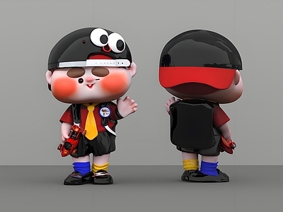 潮玩卡通雕塑摆件