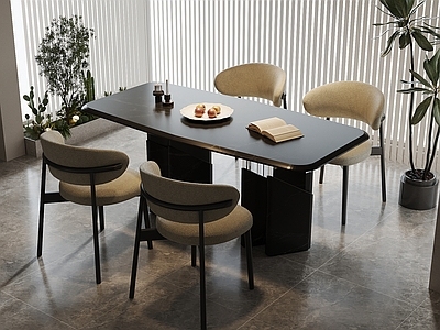 现代简约餐桌椅