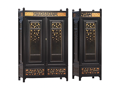 新中式衣柜 古董家具 边柜 装饰柜 储物柜