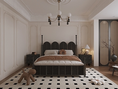 法式奶油风主卧