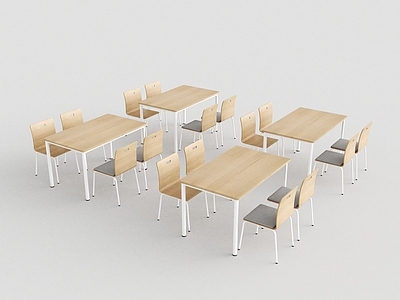 北欧餐桌椅 现代餐桌椅 食堂餐桌椅 餐桌椅