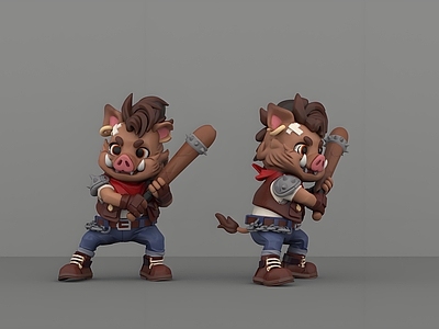 卡通朋克虚拟人物