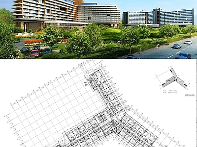 现代酒店建筑 苏州万豪滨湖高端 度假酒 施工图
