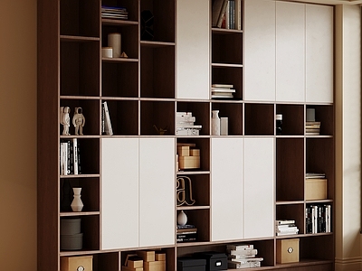 现代简约书柜