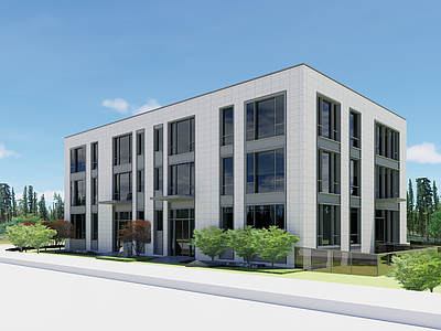 现代产业园办公楼 企业办公商墅 独栋商墅