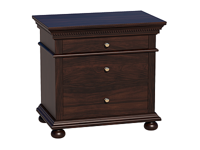 美式复古床头柜