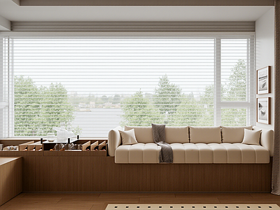 现代家居客厅飘窗