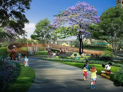 现代儿童友好型景观儿童游乐空间 儿童游乐空间 小区 景观