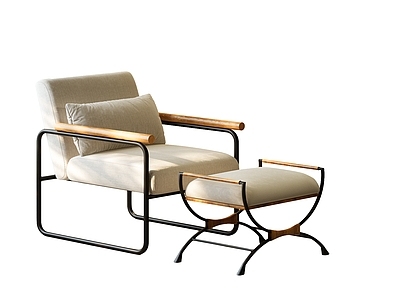 现代简约单人沙发