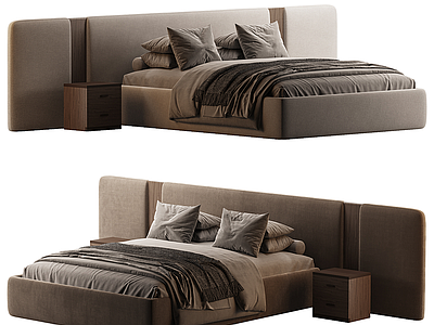 意式极简双人床