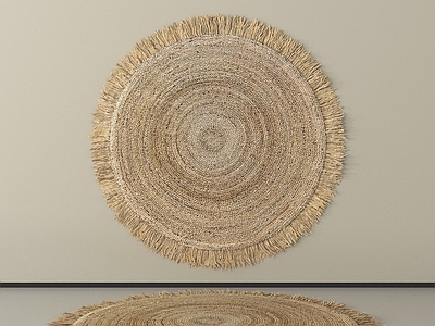 侘寂圆形地毯 现代地毯