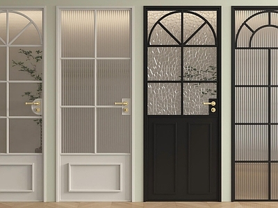 奶油风单开门 法式单开门  玻璃门单开门 卧室门 厨卫门