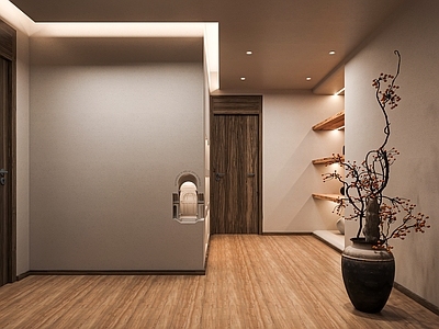 侘寂家居卧室 民宿 卧室 原木 干净 高级感